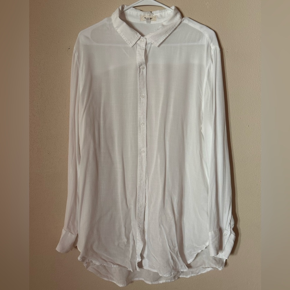 Women's White Button Down Shirt